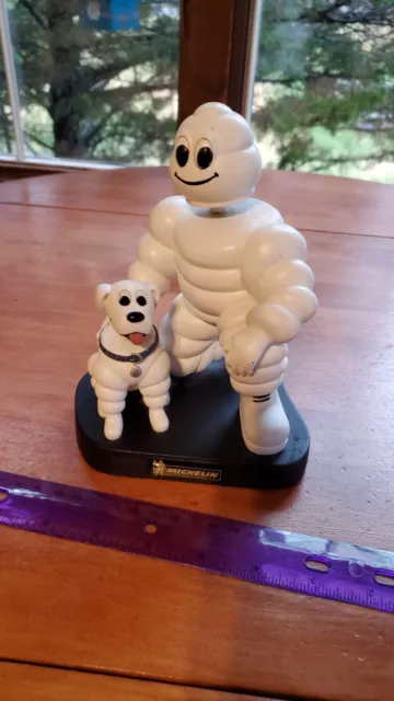 Michelin Tire Man & Dog Bobblehead Figurine