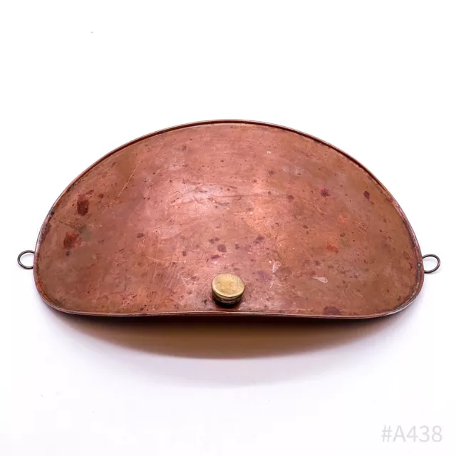 Antike Kupferbettflasche, Wärmflasche, Bauchwärmer aus Kupfer 40er Jahre 17x30cm