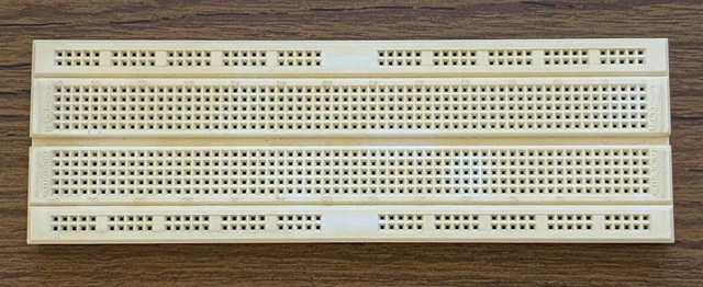 USED 830 point Solderless Breadboard, retired from the lab, slight discoloration