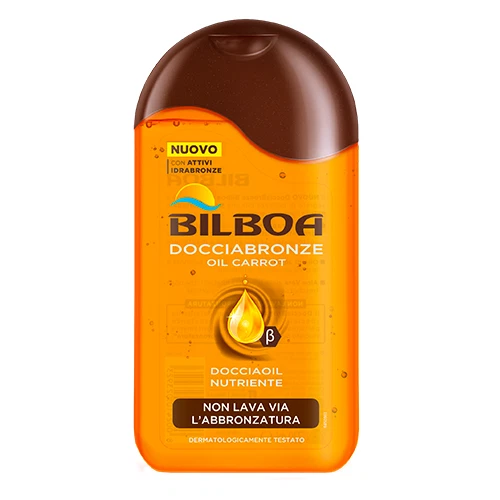 Bilboa Docciabronze gel per la Doccia e Shampoo energizzante Oil Carrot da 250ml