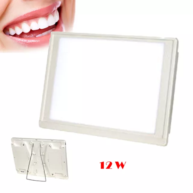 White Dental X-Ray Film Viewer Illuminator A4-one-Side Light Box Panel Full View