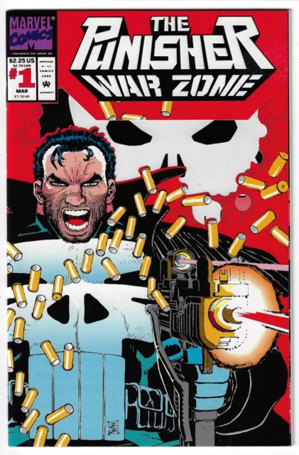 The Punisher War Zone #1 Die Cut Cover | Marvel Comics 1992 | NM+