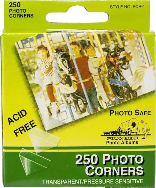 Autoadhesivo Photo Corners 0,5" 250/paquete transparente 023602246027