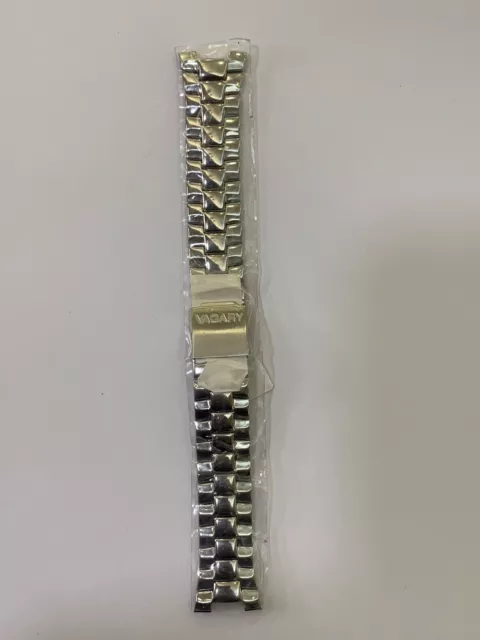CINTURINO OROLOGIO VAGARY Ansa 20 Mm Scasso 9 Mm Acciaio Nuovo EUR 22 00 PicClick IT
