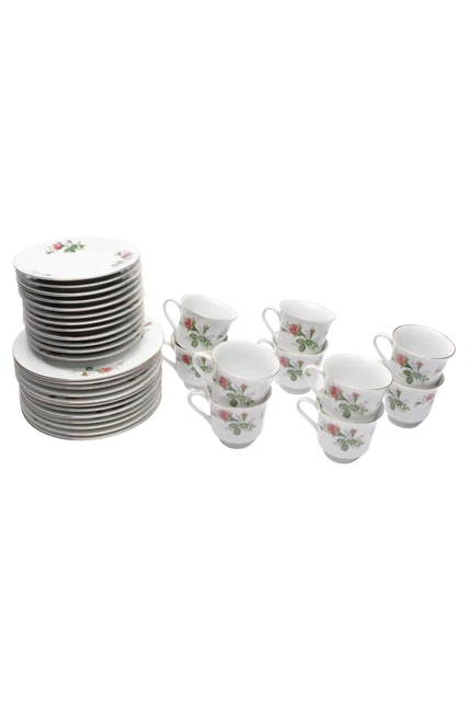 MF DESIGN servizio colazione bianco a fiori