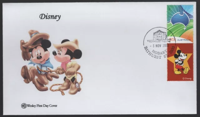 2008 Australia DISNEY MICKEY and MINNIE MOUSE on WCS FDC Lasoo