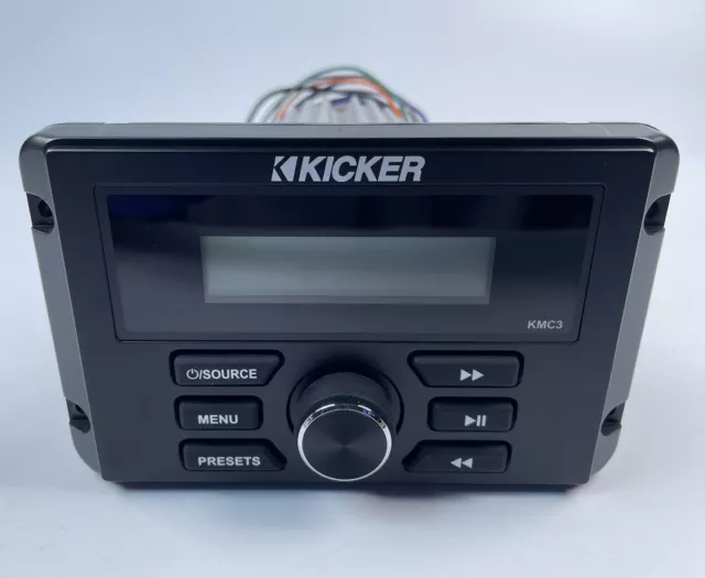 Kicker 46KMC3 Powersports/Marine Audio Bluetooth 4-Chan. Digital Media Receiver