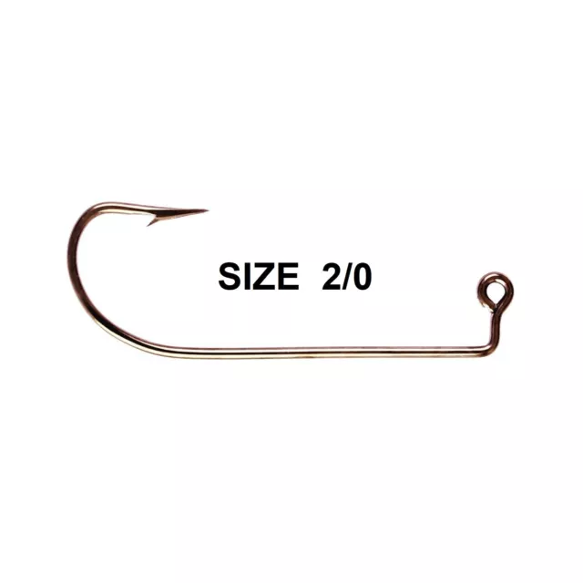 EAGLE CLAW 635 O'shaughnessy 90° Jig Hook 50 Pack Choose Size 1 To 7/0  $5.59 - PicClick
