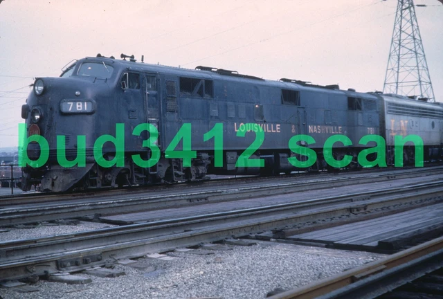 L&N Louisville & Nashville E7 #781 at ?? DUPLICATE Slide!