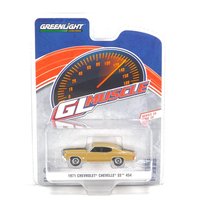 Modellautos Chevrolet Chevelle 1/18 Greenlight SS 396 mettalic grün