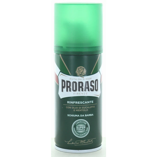 Pennello Barba Zenith Con Manico Bianco +Schiuma Da Barba Proraso 400Ml