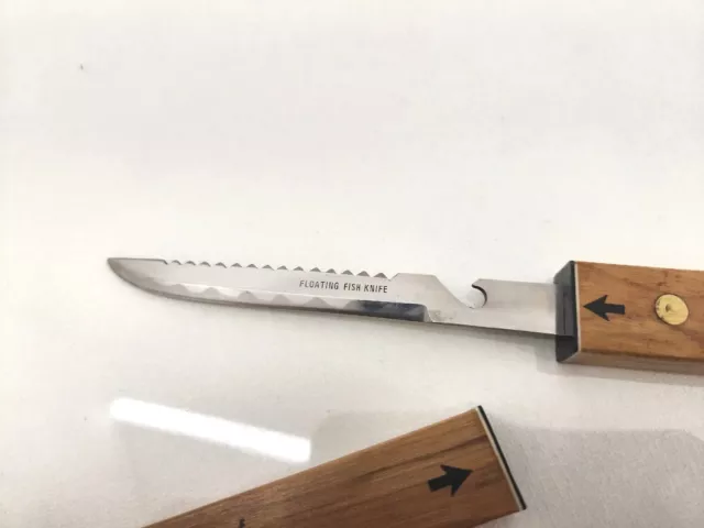 Floating Fish Knife Stainless Steel Japan Wood Handle Knife Vintage -   Canada
