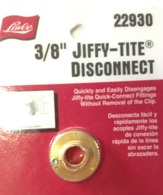 3/8" Jiffy Tite Disconnect For Mercedes ,GM, Harley Davidson