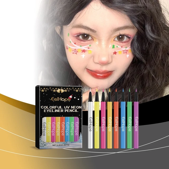 Set De 16 Eyeliners Paillettes - Imperméable, Longue Tenue - Neuf En Emballage