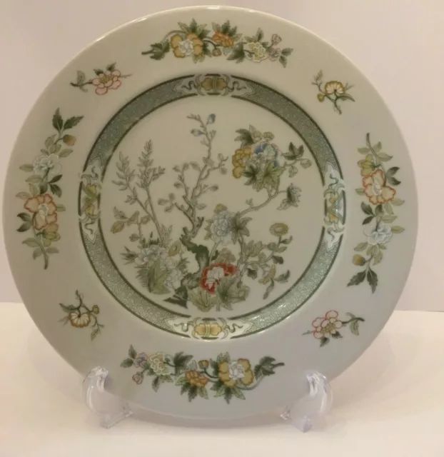 Royal Doulton England Tonkin Fine China Dinner Plate Green Floral Tree 10-5/8"