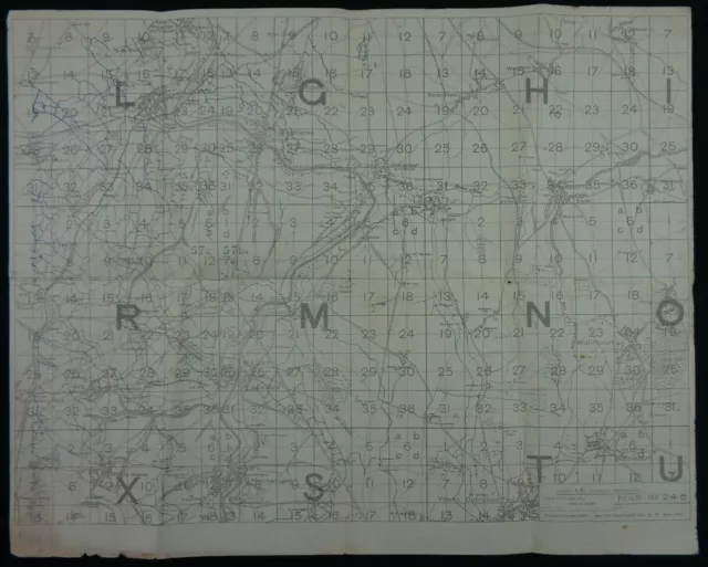 WW1 TRENCH MAP (Field Printed DURING 100 DAYS OFFENSIVE) c. Battle of CAMBRAI