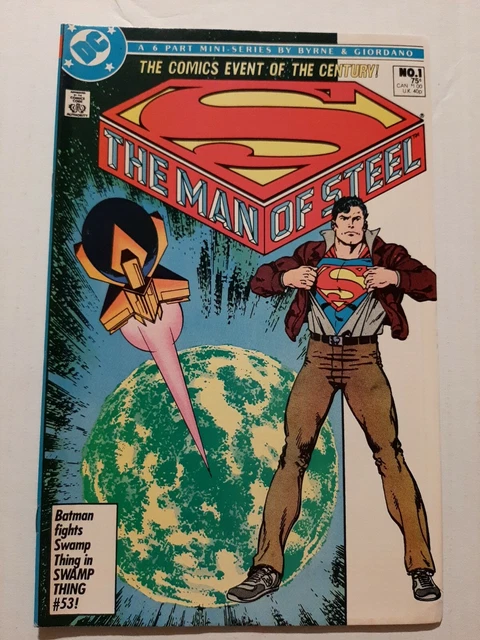 The Man Of Steel #1 ⭐ 1986 Dc Comics ~ John Byrne Story, Art & Cover
