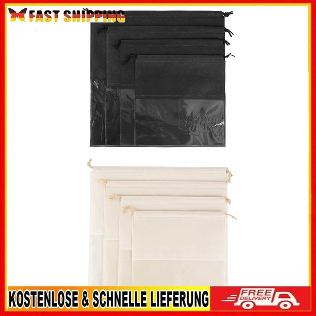 Dust Cover Bags for Handbags Clear Storage Organizer with Drawstring Protector