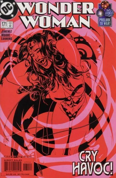 WONDER WOMAN (Vol. 2) #171 F/VF, Adam Hughes c. DC Comics 2001 Stock Image