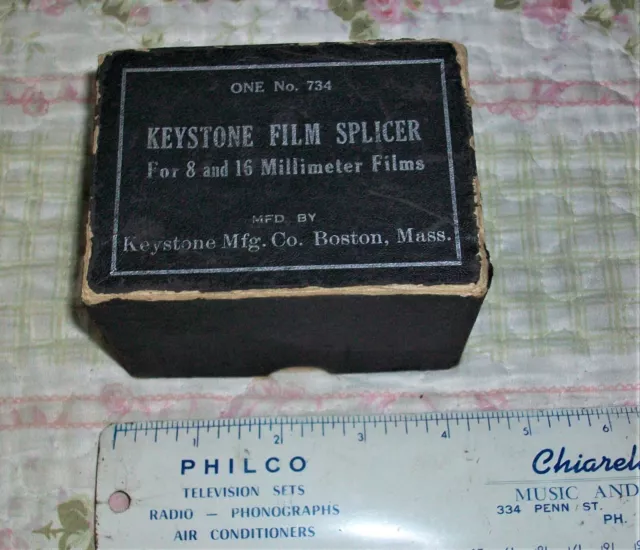 KeyStone Film Splicer For 8 & 16 mm & Kodascope Film Splicing Outfit