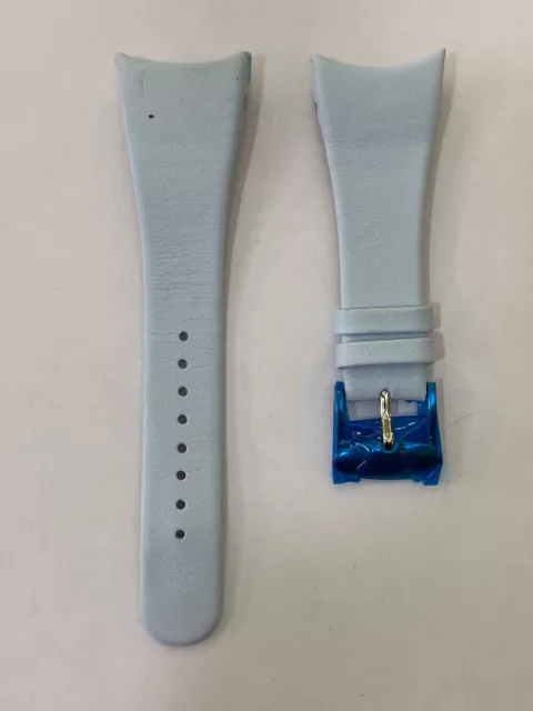 CINTURINO OROLOGIO PELLE Azzurro