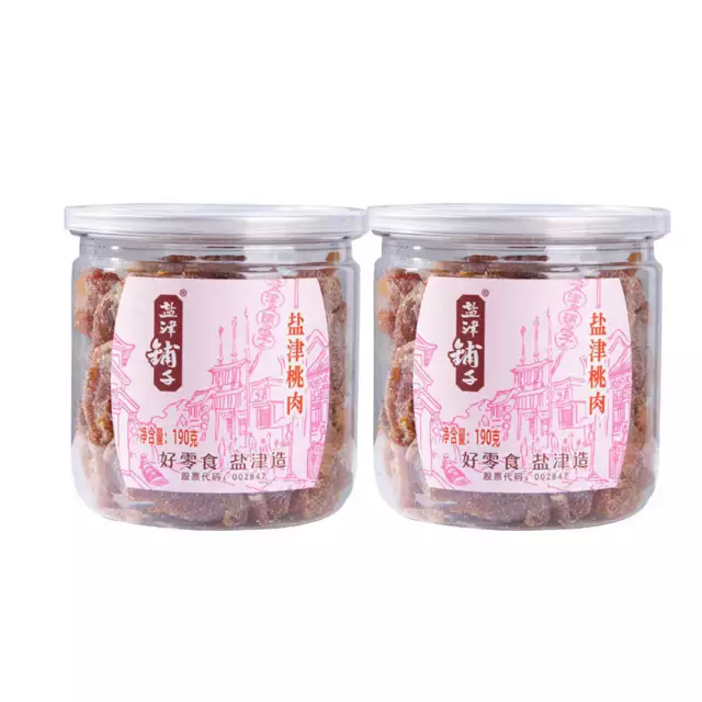 Yanjinpuzi Snack Dried Preserved Peach Slices 190g 2pack