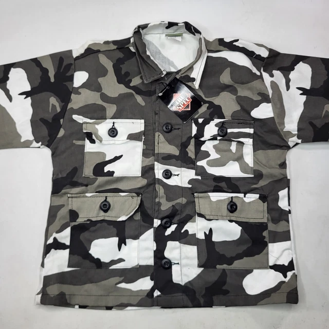 New Tru-Spec Kids Winter Camo Jacket Button Up Size 10 Medium New Tru-Spec Kids Winter Camo Jacket Button Up Size 10 Medium