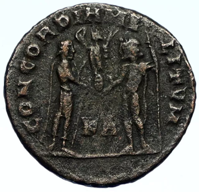 GALERIUS as Caesar w Jupiter Authentic ANTIQUE Ancient 295AD Roman Coin i102814