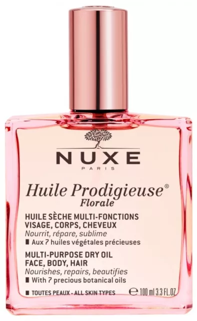 Nuxe Huile Prodigieuse Florale Multi Purpose Dry Oil for Face Body Hair 100ml