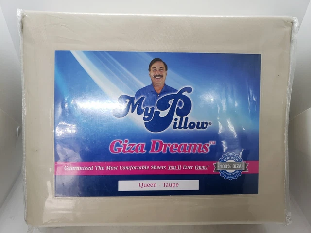 NEW My Pillow Giza Dreams Sheet Set Queen - Taupe