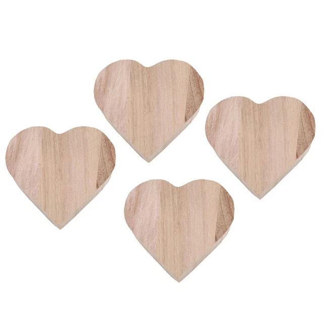 4 cajas de almacenamiento de madera corazón cajas de almacenamiento de joyas para el día de San Valentín cajas de regalo