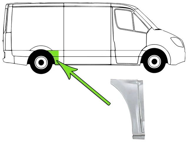 Kotflügelabdeckung Für VW Caddy & T6 - ABS Abdeckung 14x11cm OEM 7E0809967