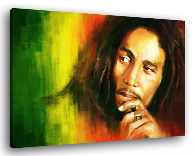 Quadro Moderno BOB MARLEY Vari Formati Arredo Arredamento Stampa su Tela