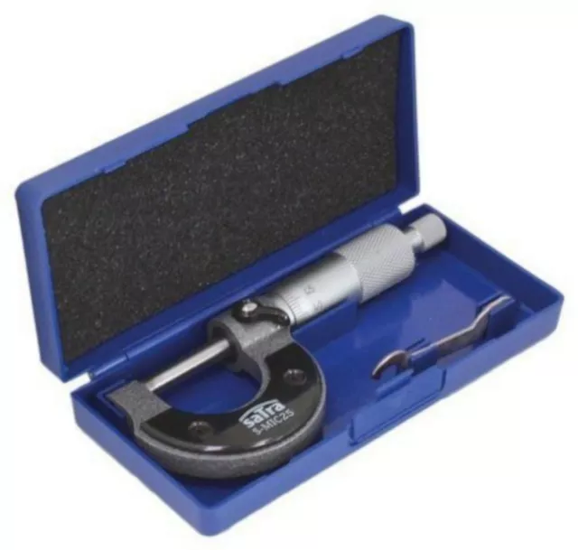 Micrometer Bügelmessschraube 0 - 25 mm Mikrometer 0,01 bis 25 mm Messbereich