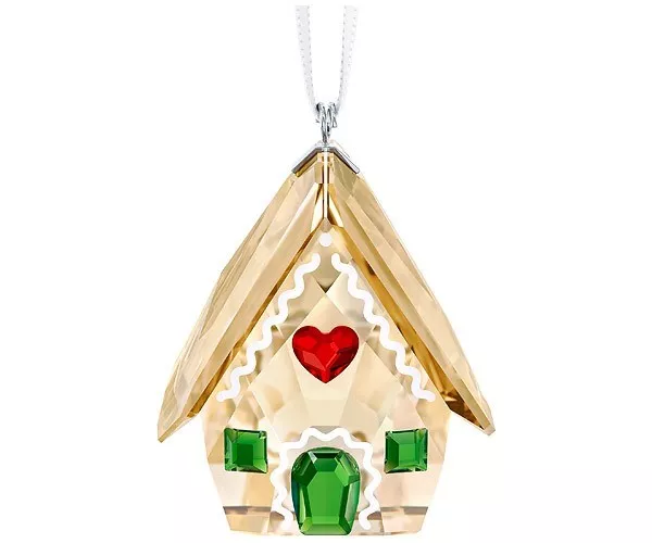 Swarovski Crystal Gingerbread House Ornament #5395977 Brand Nib Christmas F/Sh