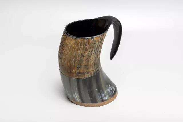 Buffalo Natural Texture Horn Drinking Tankard