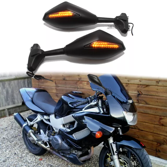 For Honda VTR 1000 F Firestorm RC51 RVT1000R Motorcycle LED Turn Signals Mirrors