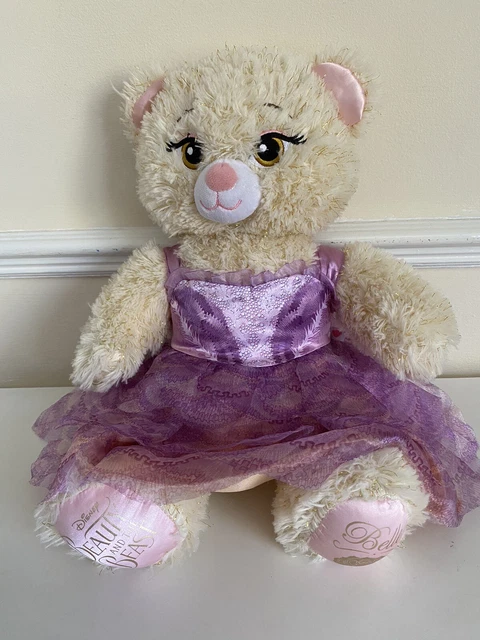 BUILD A BEAR Disney Beauty And The Beast Belle Plush With Pink Dress £9 ...
