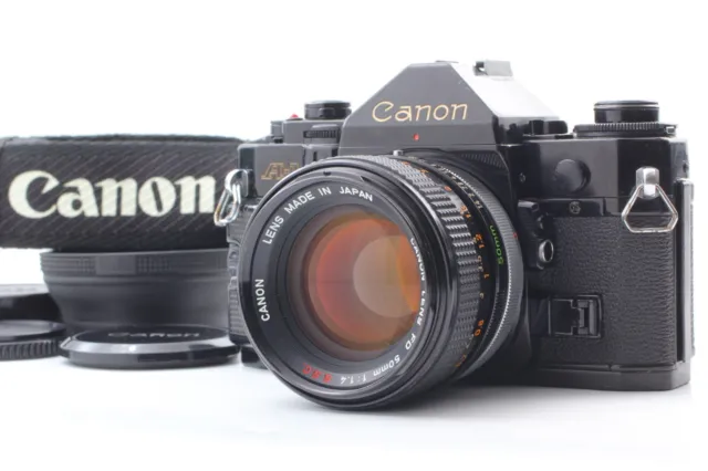 Read! [Near MINT Lens w/ Hood] Canon A-1 SLR Camera FD 50mm F1.4 SSC From Japan