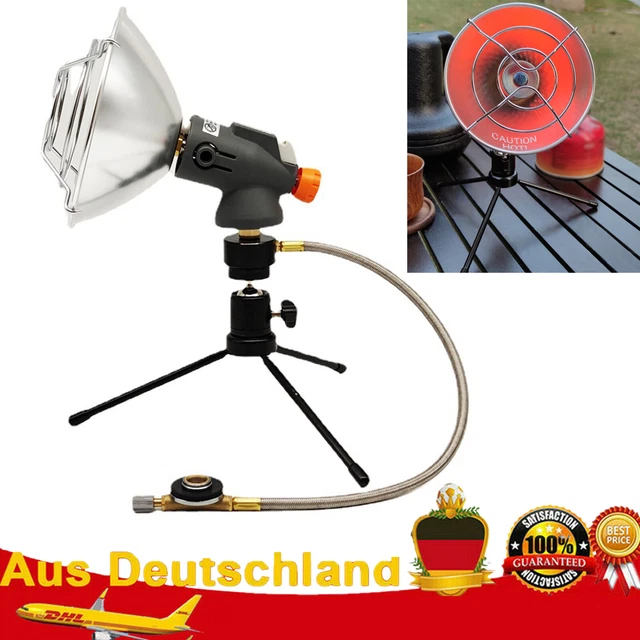 Campingheizung Zeltheizung Gasheizung Butan Gasheizer Heizstrahler mit Ständer