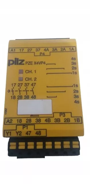 PILZ PZE X4VP4 Sicherheitsrelais 24VDC 4N/O 777586 / #D L1UK 6993