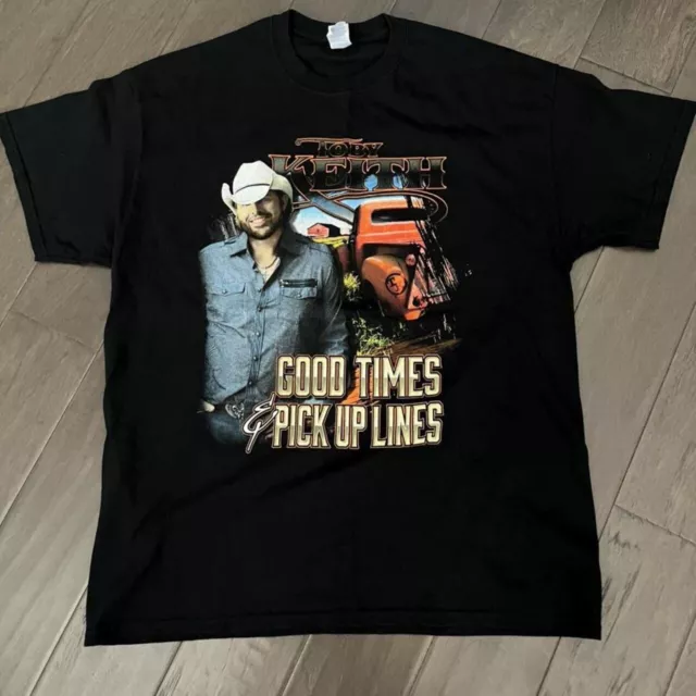 2015 TOBY KEITH CONCERT Good Times And Pick Up Lines Tshirt XL