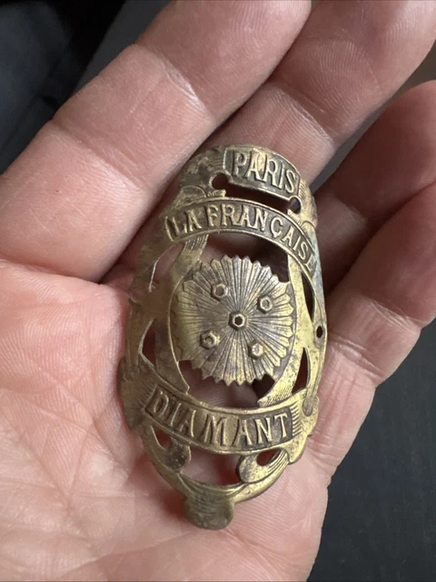 ANCIENNE PLAQUE DE VÉLO PARIS STE FRANÇAISE DIAMANT OLD