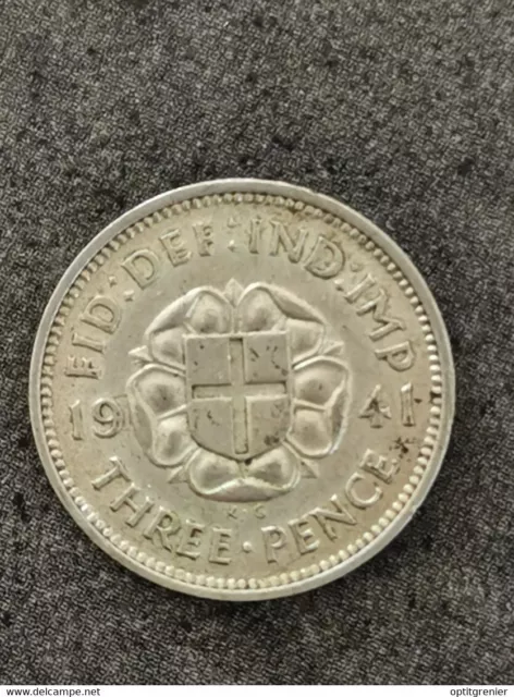3 Pence 1941 Argent Grande Bretagne / Angleterre Great Britain England Silver