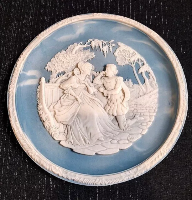 Shakespeare Love Sonnets, "You Shall Shine More Bright", Incolay Cameo Plate