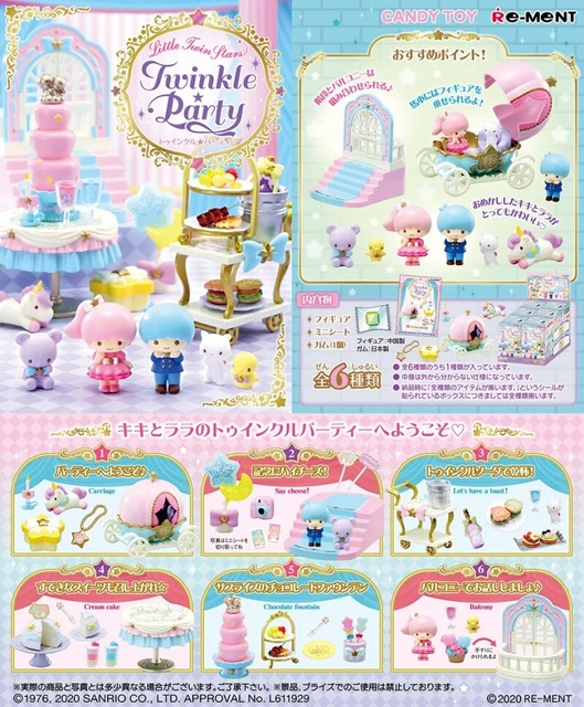 Re-Ment Miniature Sanrio Little Twin Stars Twinkle Party Full set 6 pcs Rement