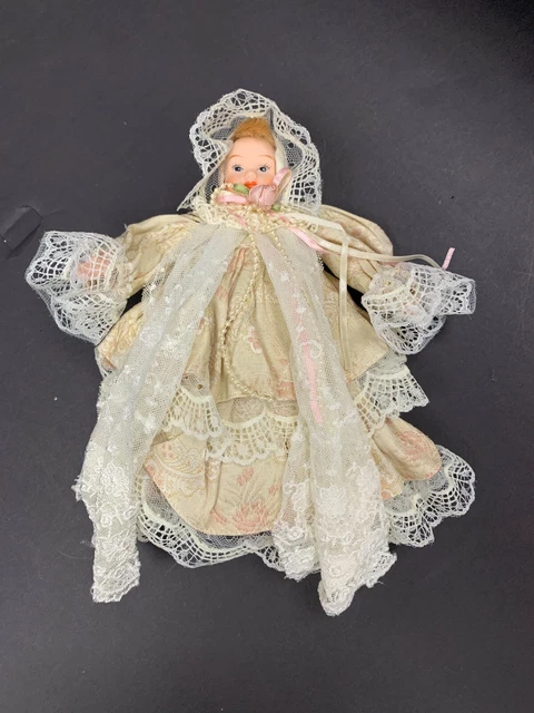 Vintage NOS Victorian  Lacey Baby  Ornament from Roman, Inc.