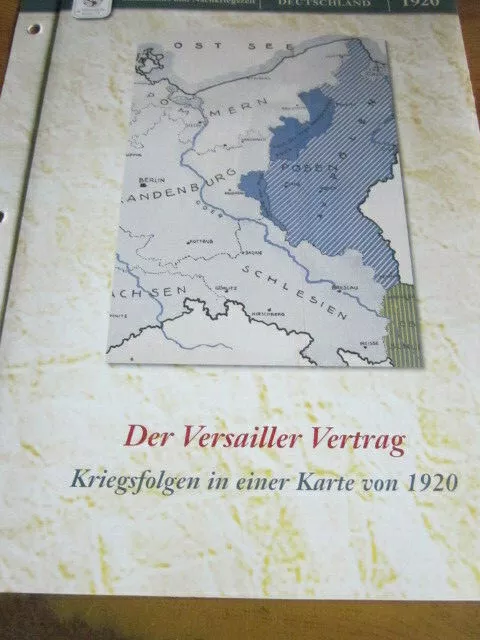 Dtsch.Geschichte in Historischen Karten 1920 Versailler Vertrag Kriegsfolgen