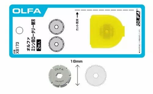 Cuchillo circular cortador rotativo de perforación OLFA 18 mm XB173 JAPÓN