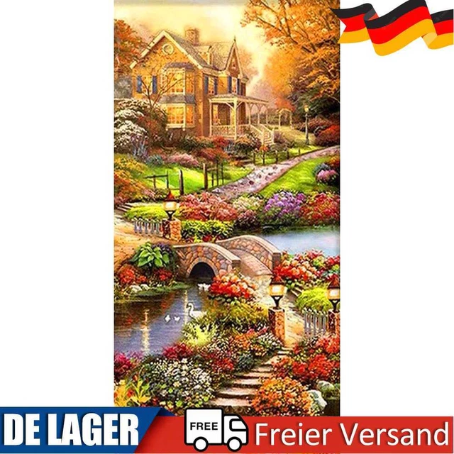 Idyllic 5D DIY Full Round Drill Rhinestones Diamond Painting Cross Stitch Mosaic